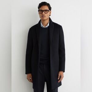 Reiss Gable Wool-Blend Single-Breasted Overcoat